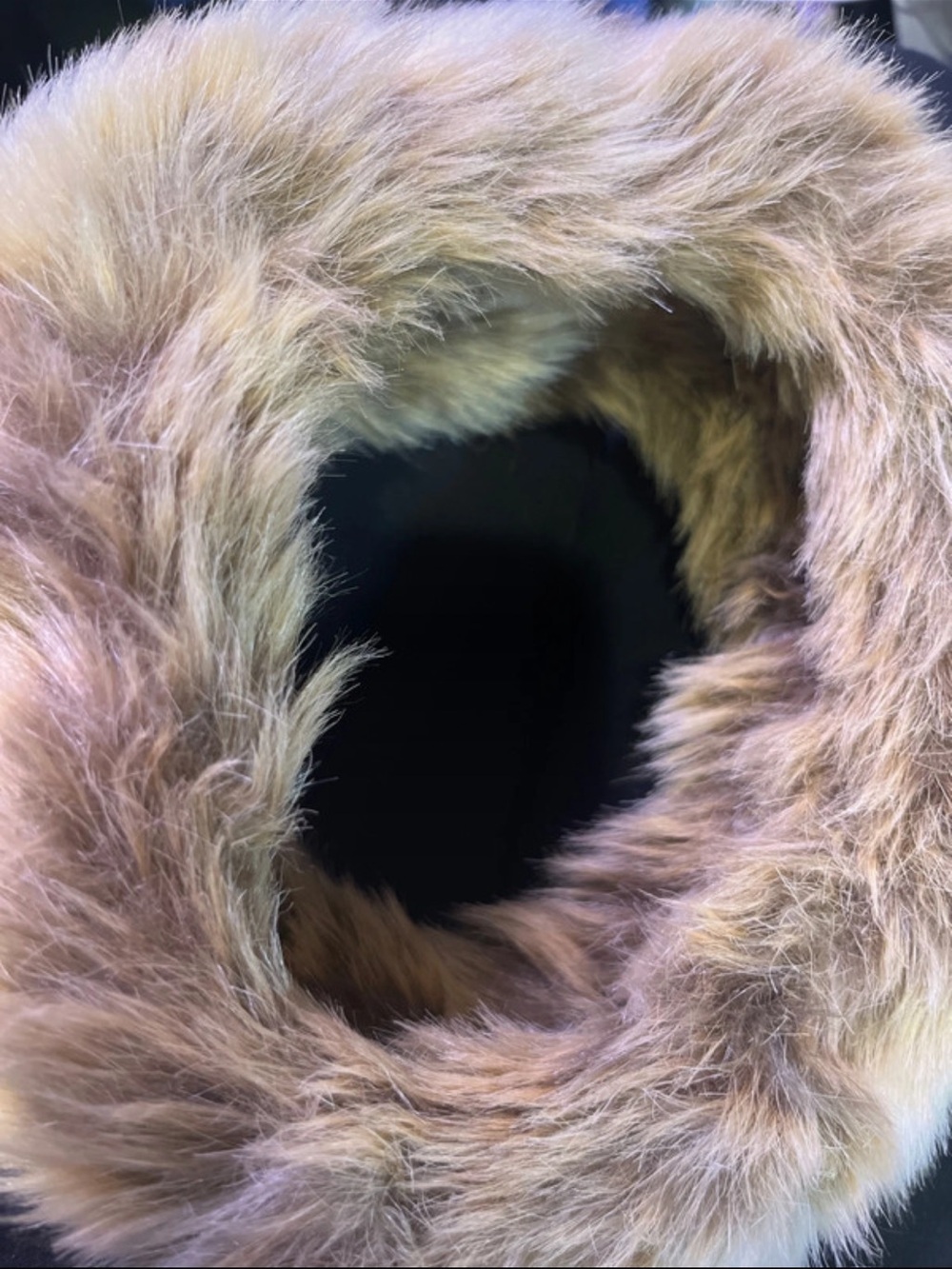 Parkhurst Headband/ Ear Warmer Faux Fur Brown Cream Winter Accessory